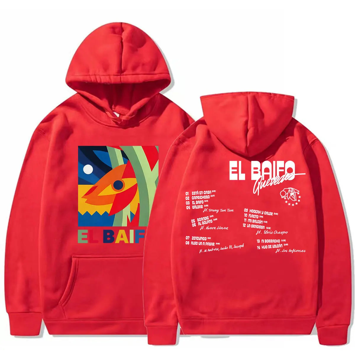 Rapper Quevedo EL BAIFO Album 2026 Tour Sweatshirt Men Women Clothes Fashion Aesthetic Hoodies High Quality Casual Fleece Hooded