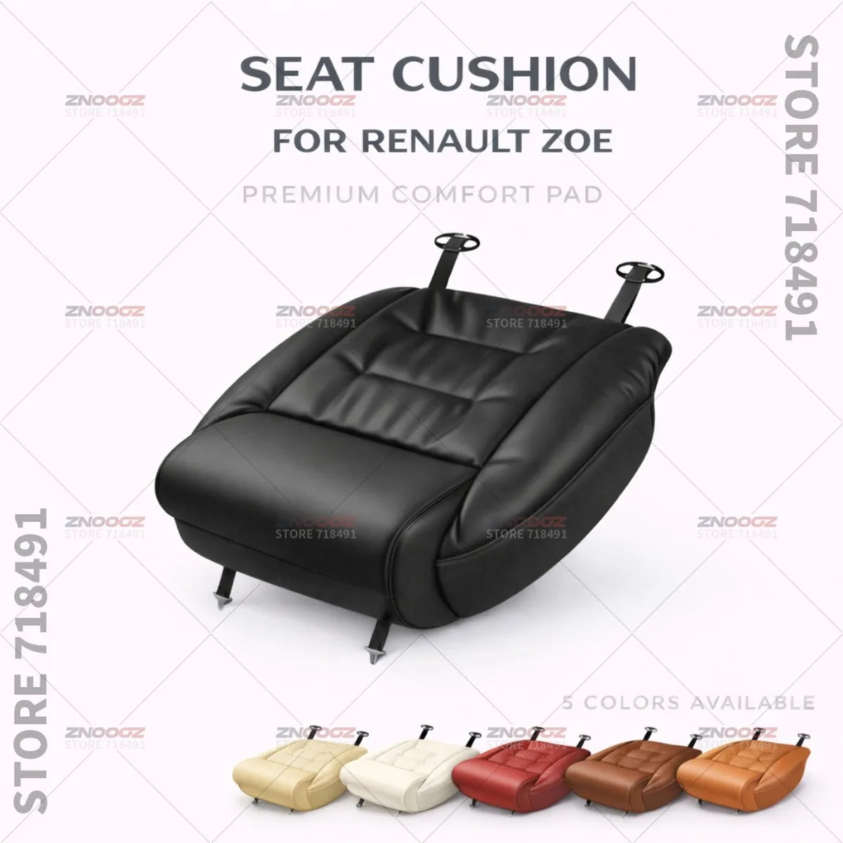 Car Seat Leg Support Extension Seat Cover Memory Foam Extender Cushion Interior Accessories For Renault Zoe