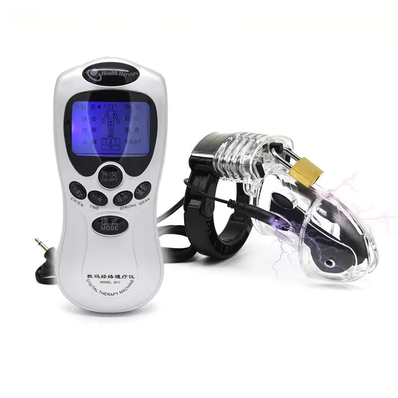 Sex Products Electric Shock Penis Ring Cock Ring Electro Stimulation Medical Therapy Massager Bdsm E-Stim Sex Toys For Men