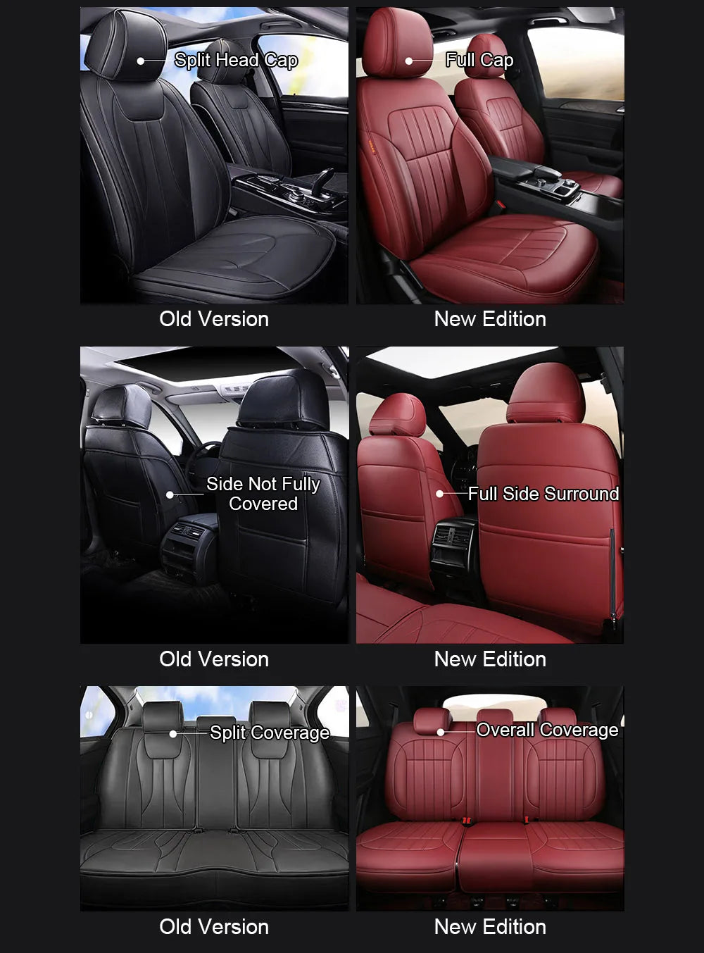 For Audi Q7 4L 2006 2007 2008 2009 2010 2011 2012 2013 2014 2015 Nappa Leather Custom Car Seat Covers Set Protector Accessories