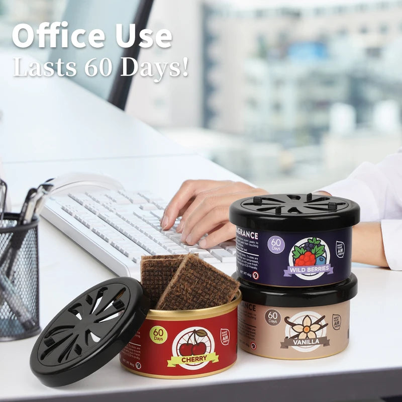 Car Air Freshener Bubble Gum Scent Cans Odor Eliminator With Lid Essential Long-Lasting Strong Fragrance For Auto Toilet Supplie
