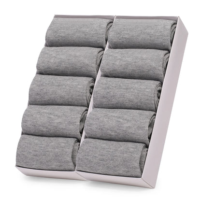 5/10 Pairs Men Women Cotton Socks Pure Color Thin Summer Soft Breathable White Black Business Summer Casual Men socks Large Size