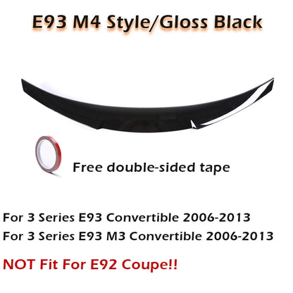 Rear Trunk Spoiler Wing Carbon Fiber M3 M4 MP PSM Style For BMW 3 Series E92 Coupe E93 Convertible M3 2006 -2014 320 325 328 330