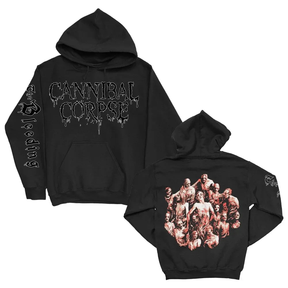 Death Metal Band Cannibal Corpse Graphic Print Hoodie Men Women Harajuku Hip Hop Punk Sweatshirt Loose Casual Oversized Pullover