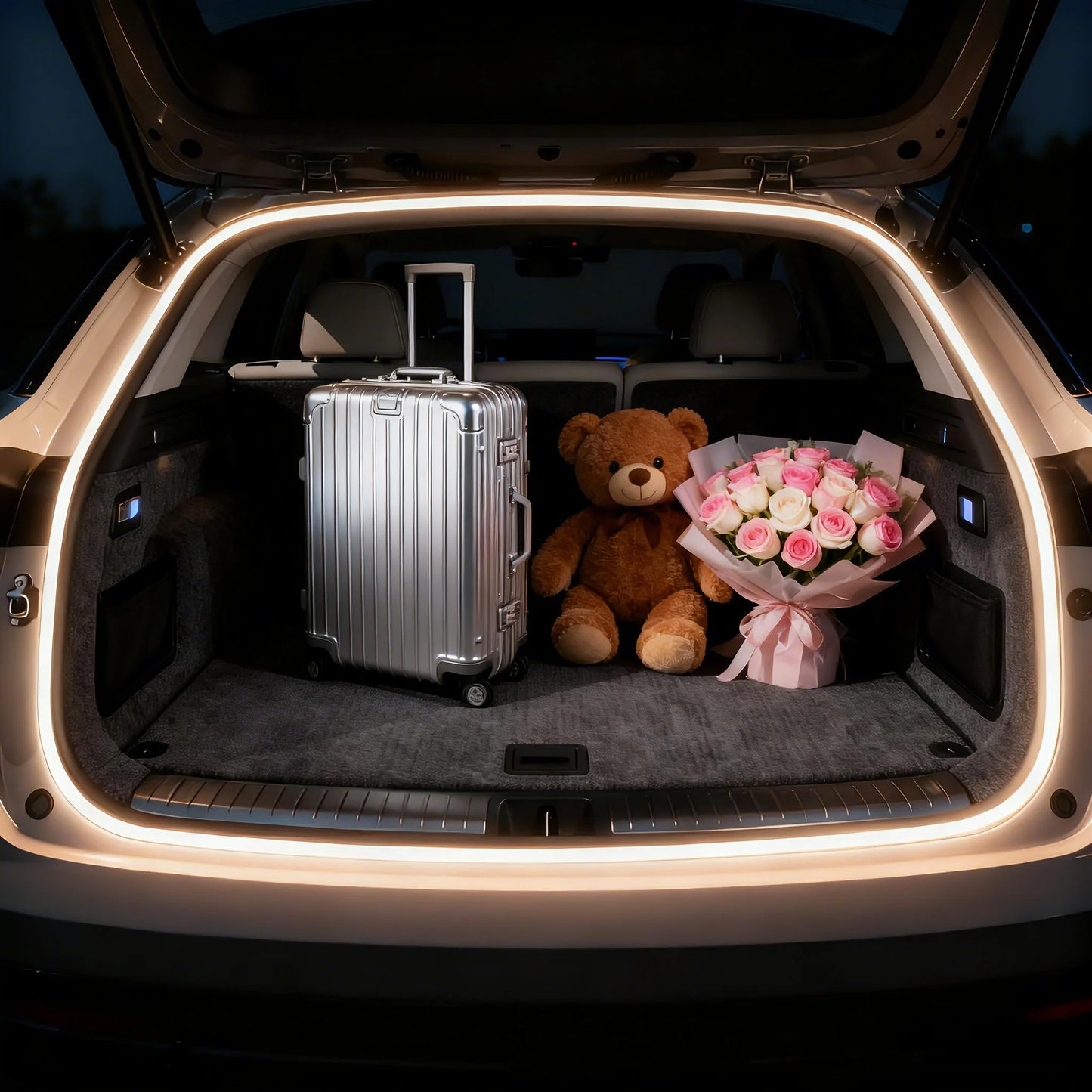 For ZEEKR 7X trunk light modification light Atmosphere lights White warm white Rear Trunk LED Light Bar