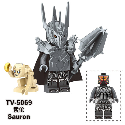 Mini Lord Rings Action Figures Building Block Ringwraiths Orcs Legion Elf King Princ Knight Dwarf Wizard Movie Characters Bricks