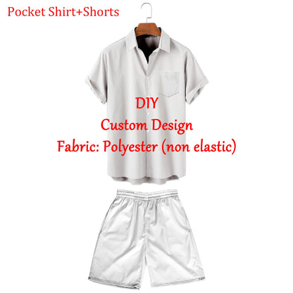 Customized Men's Shirts Summer Hawaiian Short Sleeve Women 3D Custom Design Tops T-shirt Factory Outlet Long Sleeve Shirt