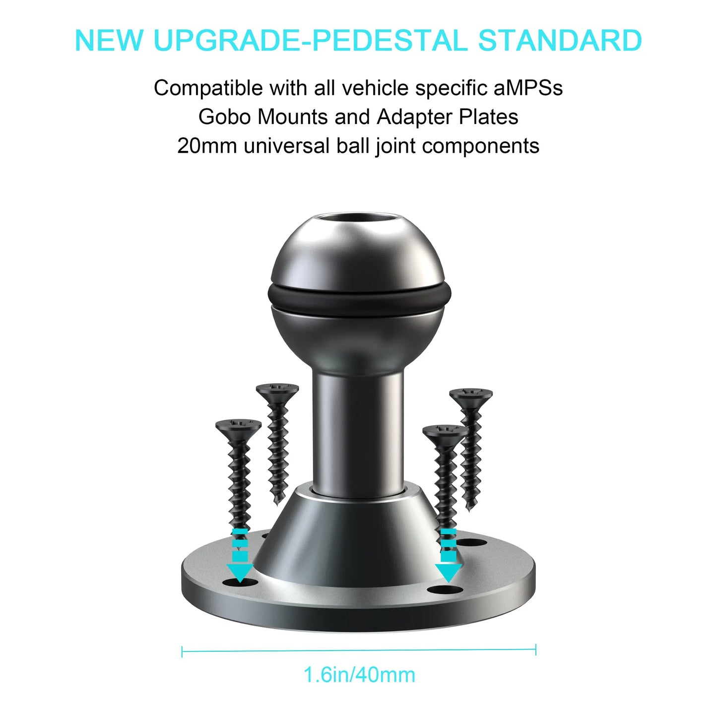 Heavy Duty Tablet Holder Wear Resist 2-Stage Phone Stand 360 Degree Rotable Car Dashboard Phone Mount for Car Bike Boats Trucks