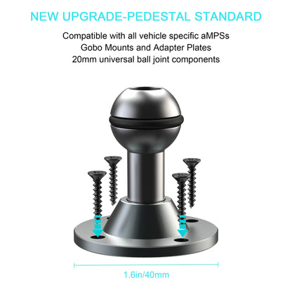 Heavy Duty Tablet Holder Wear Resist 2-Stage Phone Stand 360 Degree Rotable Car Dashboard Phone Mount for Car Bike Boats Trucks