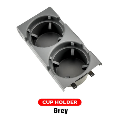 New Double Hole Car Styling Front Center Console Storage Box Coin + Cup Holder For BMW E46 Series 1999-2006 51168217953
