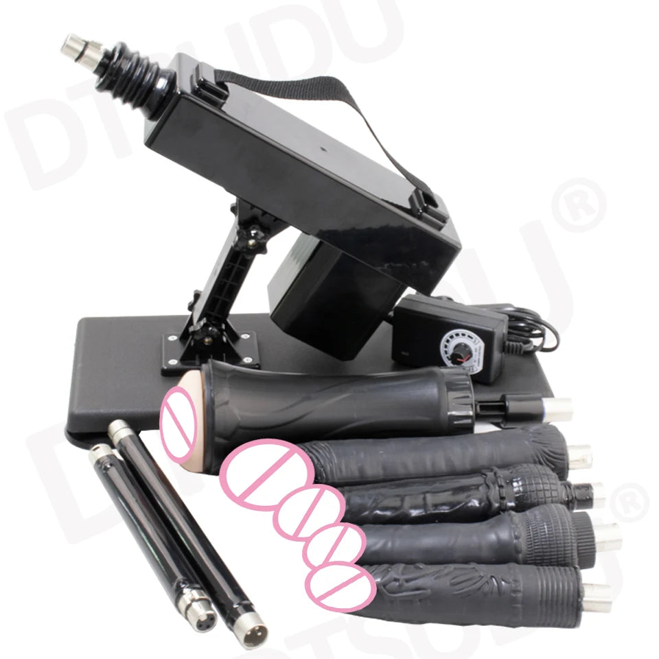 Female Sex Machine with Dildo and Masturbation Cup, Hands-Free G-Spot Clitoral Stimulation, Adult Sex Machine