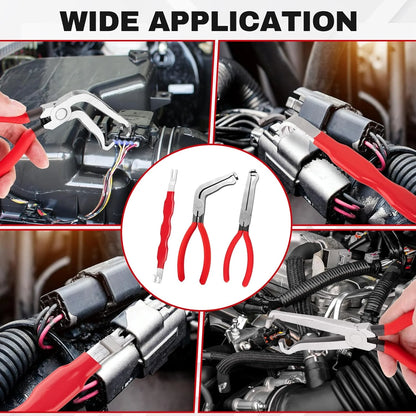 3PCS Electrical Disconnect Pliers, Automotive Electrical Connector Removal Tool, Connector Separator for Cars, Trucks, SUVs