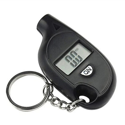1-4Pcs Keychain Style Tire Gauge Digital Lcd Display Tester Gauge Car Tire Pressure Test Meter Car Motorcycle Tyre Diagnostic