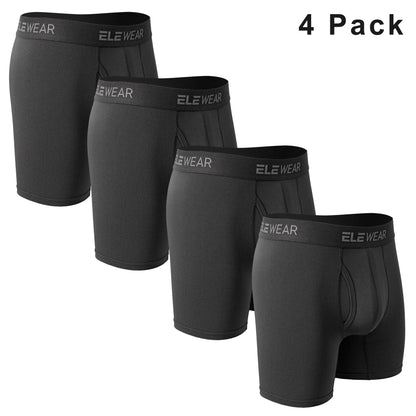 4 Pack Men Underwear With Opening Breathable Mens Boxershorts Men's Panties Underpants Plus Size Fashion Boxers Brief