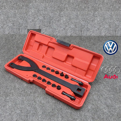 1/2 Inch 15Pc Adjustable Variable Pin Spanner Wrench Automobile Tool Universal Camshaft Pulley Puller Remover Kit