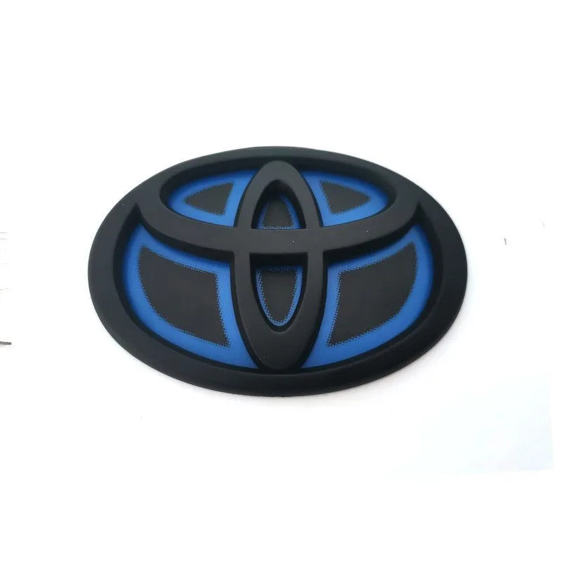 1x Blue Bottom Front Grille Badge Trunk Car Logo Emblem Suitable for Toyota RAV4 CAMRY COROLLA LANDCRUSER RAV4 VIOS SIENNA YARLS