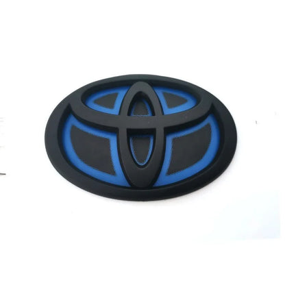 1x Blue Bottom Front Grille Badge Trunk Car Logo Emblem Suitable for Toyota RAV4 CAMRY COROLLA LANDCRUSER RAV4 VIOS SIENNA YARLS