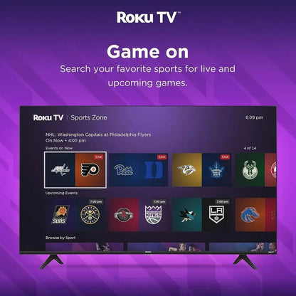 50-Inch Class R6 Series 4K UHD Smart Roku TV with Alexa Compatibility, Dolby Vision HDR, DTS Studio Sound, Game Mode (50R6G),Bla