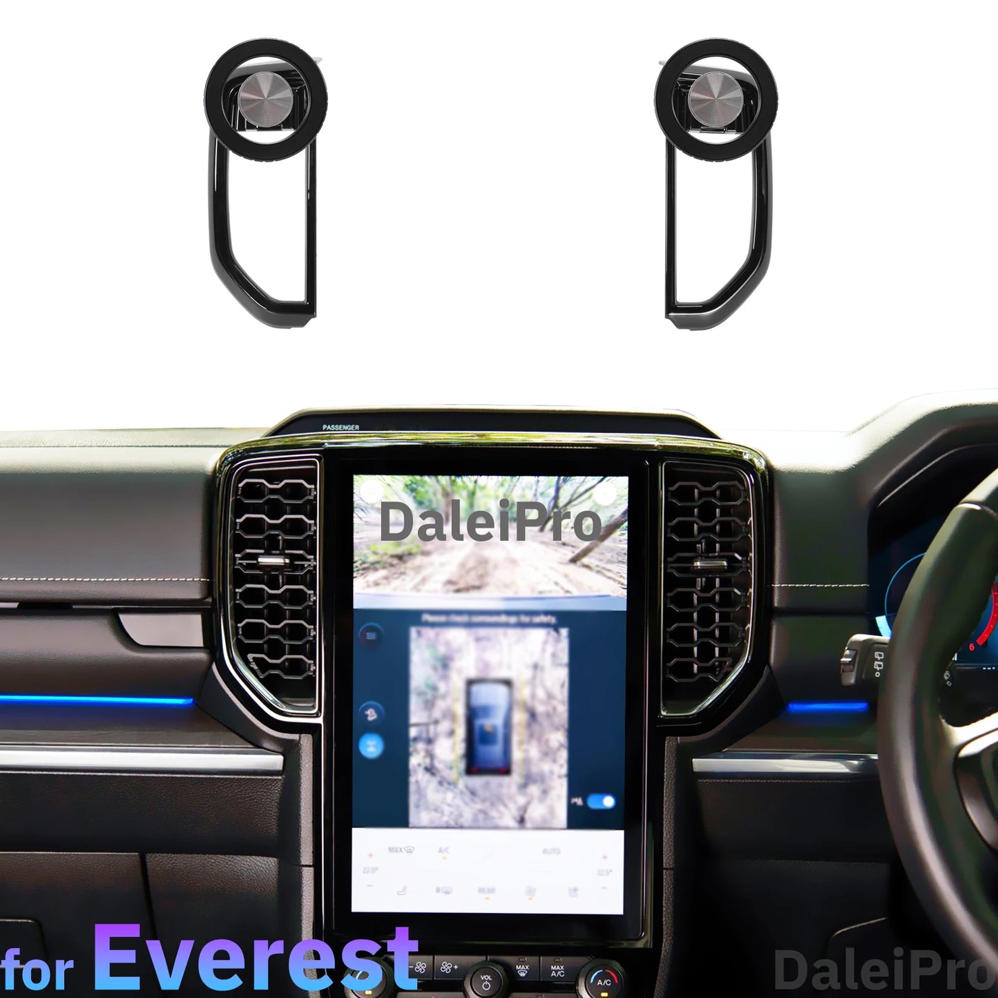 For Ford Everest 2023 2024 2025 Car Phone Holder Car Wireless Charging Mount Custom Designed Dual Phone Holder Base Accessories