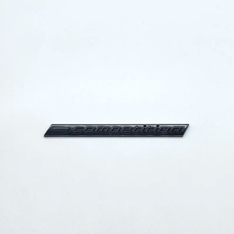 Car Trunk Emblem Badge Sticker Decals 3D ABS Glossy Black COMPETITION Logo Rear For M1 M3 M4 M5 M6 X1M X3M X4M X5M X6M