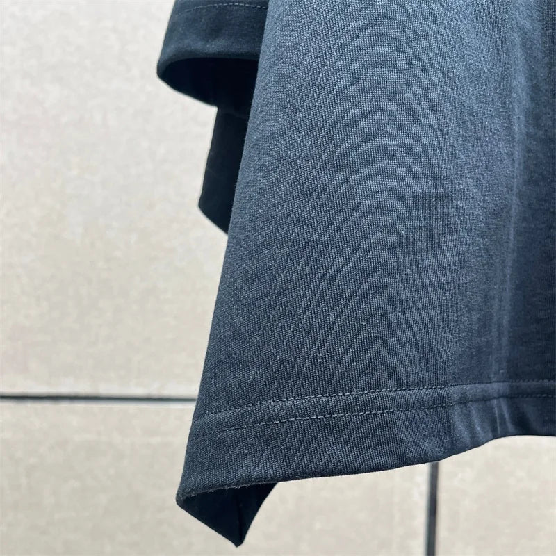 Women's t-shirt New elastic knitted round neck pullover for summer 2026 cotton short sleeved top Waist cinching slim fit corset