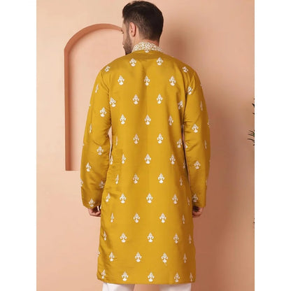 Men's digital printed kurta vardha regular fit Mandarin collar long suitable all occasions such as birthday wedding Aidilfitri