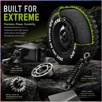 JXC LC80 4WD Brushed RC car  2.4GHz RTR 1/12 Electric Remote Control Electric Off-Road Climbing Car Model Cars Toys Gift