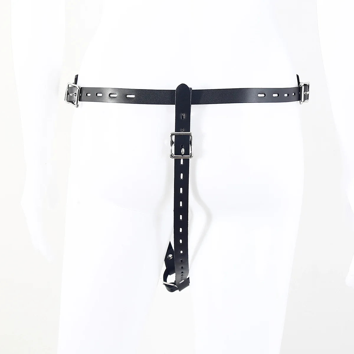 BDSM Leather AV Wand Vibrator Holder Harness Woman,Forced Orgasm Sex Suit Lingerie,Bondage Restraints,Chastity Belt,Adult Games