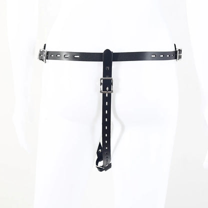 BDSM Leather AV Wand Vibrator Holder Harness Woman,Forced Orgasm Sex Suit Lingerie,Bondage Restraints,Chastity Belt,Adult Games