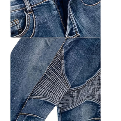 FY10011 Men's Slim-Fit Fashion Stone-Washed Jeans cargo jeans  mens pants  men jeans