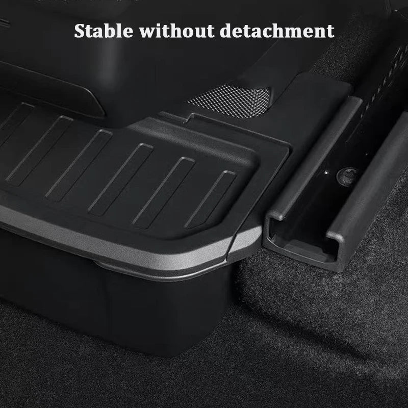 For Tesla Model YL Six Seats 2026 Rear Seat Storage Box Under Air Vent Storage Case Trash Can Organizer Car Interior Accessories