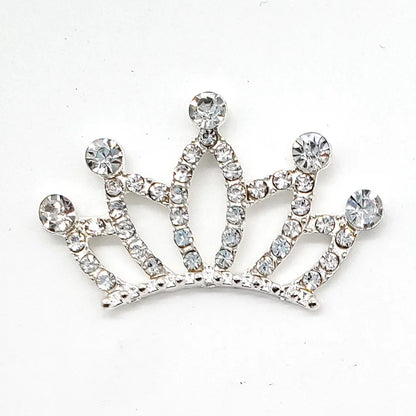 Metal Rhinestone Pearl Chain Butterfuly Crown Shoe Charms for Clogs Sandals Decoration Shoe Buckle for Girls Gift