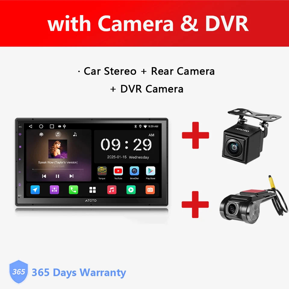 7 inch 2Din Android Car Multimedia Player Carplay Screen Android Auto Bluetooth Radio Double 2 Din Car Stereo A5 A5L Atotozone