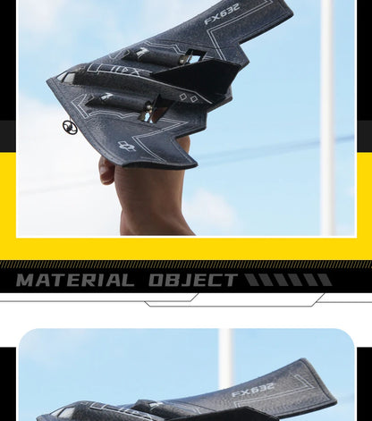 Rc Plane B2 Stealth Bomber 2Ch 34Cm Wingspain Cessna 2.4G Remote Control Airplane Aircraft Drone Toys for Adults Children
