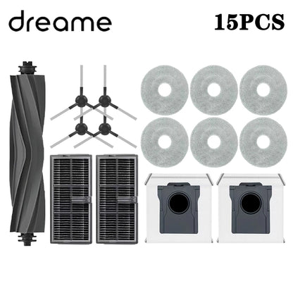 Dreame L40 Ultra AE / L40 Ultra CE Robot Vacuum Spare Parts Main Side Brushes Mop Cloths HEPA Filters Dust Bags Accessories