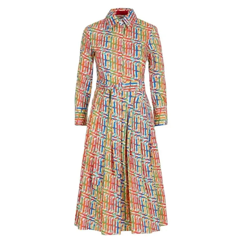 New Women's Dress Popular High Grade Elegant Luxury Female Long Sleeved Dress Classic Fashion Vintage Ladies Versatile Dresses