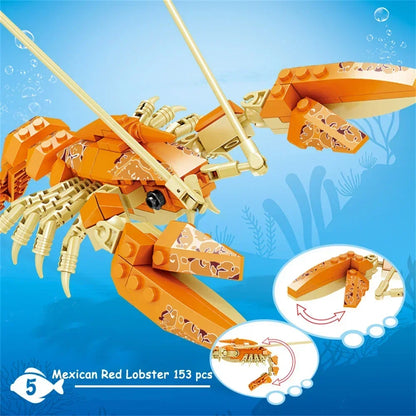 Shark Ocean Animal Building Block Toy - Enhance Hands-On Skills, Deepen Understanding of Marine Life, Perfect Fun Playtime Toy