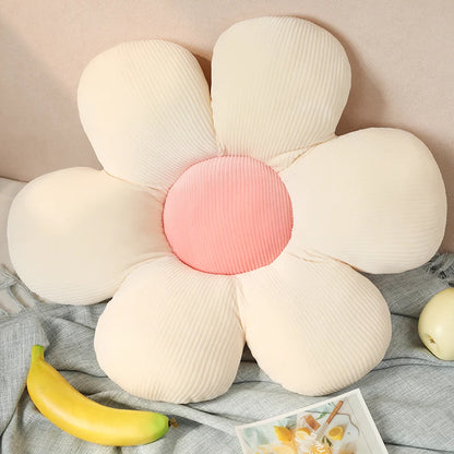 30-65cm Kawaii Colorful Flower Plush Pillow Cushion Soft Sunflower Plant Mat Stuffed Sofa Bed Sleeping Back Cushion Decor Gifts