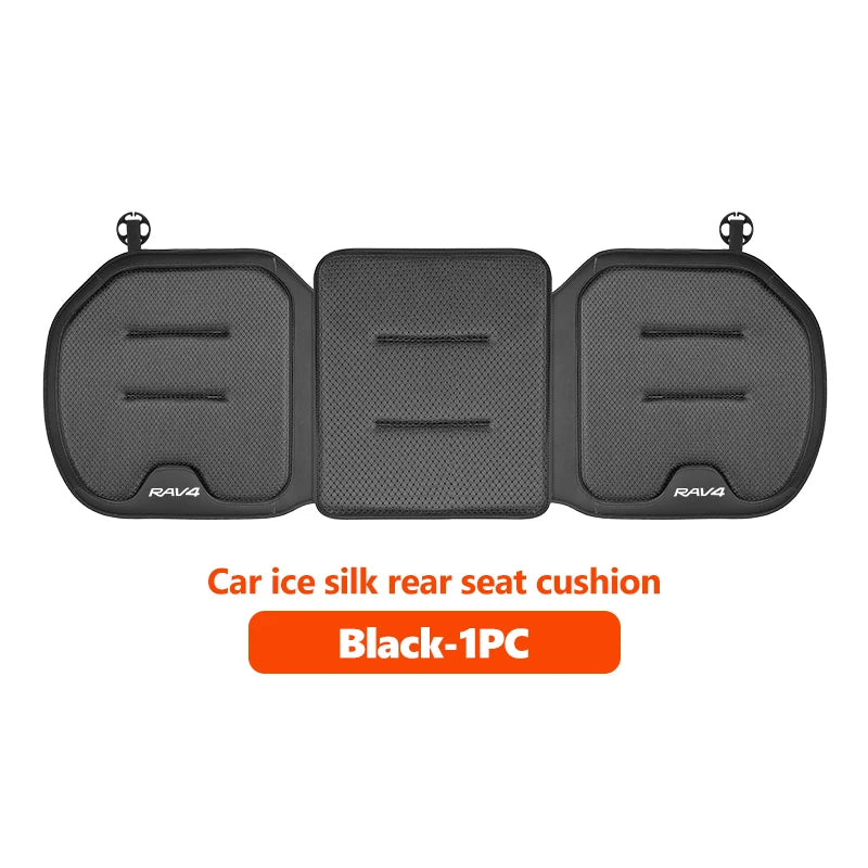 Car Seat Cover Ice Silk Backrest Cushion Rearseat Protector Mat For Toyota RAV4 20 30 XA30 2007 2009 2010 2011 2012 2013 2006