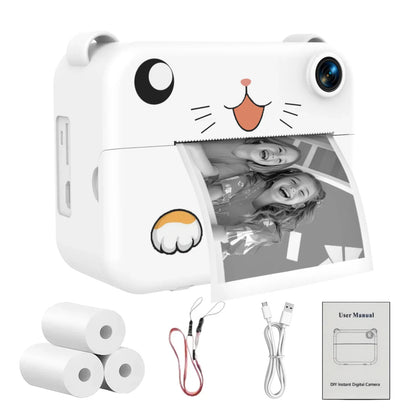 Digital Children Camera Kids Camera Instant Print Photo HD Video Recorder Mini Thermal Printer Best Birthday Festive Gifts 1080p