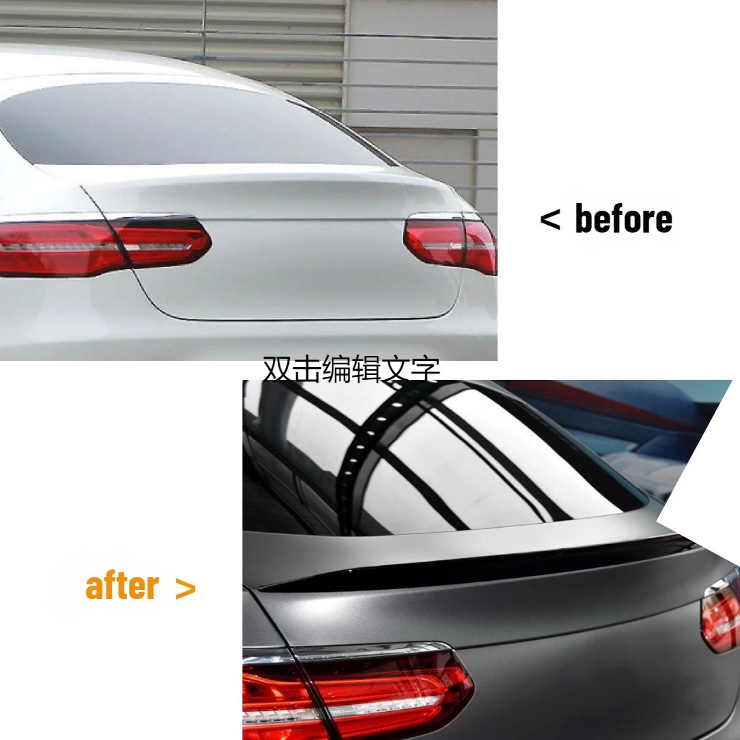 Rear Trunk Spoiler Wing Lip For Mercedes Benz GLC Coupe C253 GLC260 300 2016-2022 Car Spoiler Tail Fin Auto Accessories Body Kit