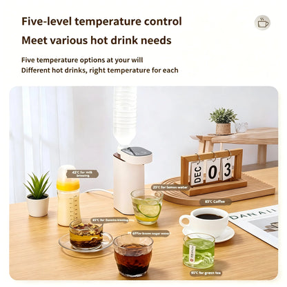 Portable Instant Hot Water Dispenser, 3s Fast Heating Mini Water Heater for Travel Home Outdoor Use