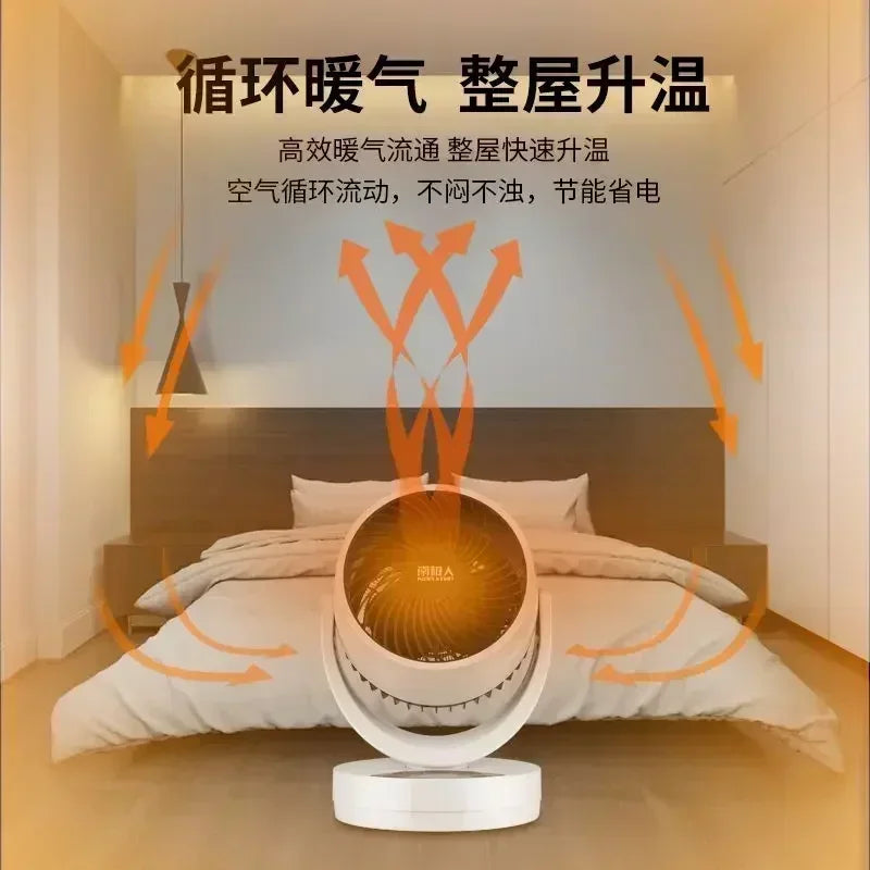 Desktop Fast Heating Air Heater Energy Saving Portable Electric Fan Heater For Home Bathroom Indoor Use