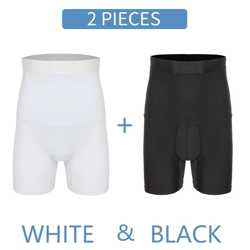 Men Tummy Control Shorts Body Shaper Compression High Waist Trainer Belly Stomach Flat Slimming Shapewear Boxer Underwear Fajas