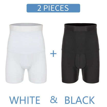 Men Tummy Control Shorts Body Shaper Compression High Waist Trainer Belly Stomach Flat Slimming Shapewear Boxer Underwear Fajas