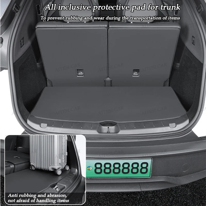 For Tesla Model YL Launch Trunk Mat Full Coverage Trunk Both Side Guards Seat Backrest Protective Pad Cargo Liner Anti Dirty Mat