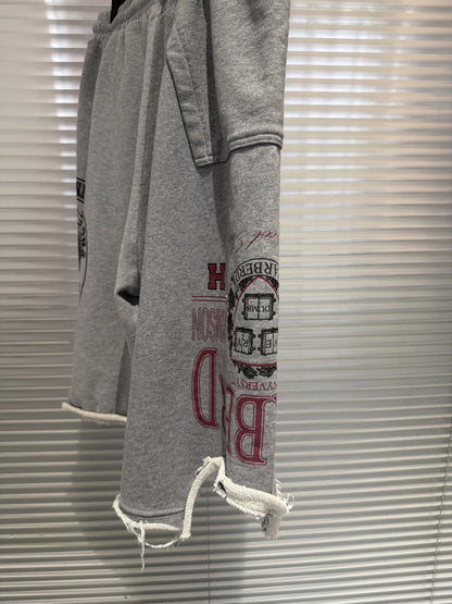 2026ss Vintage Protocol Shorts High Street Hip Hop Men Woman Casual Short Pants Streetwear