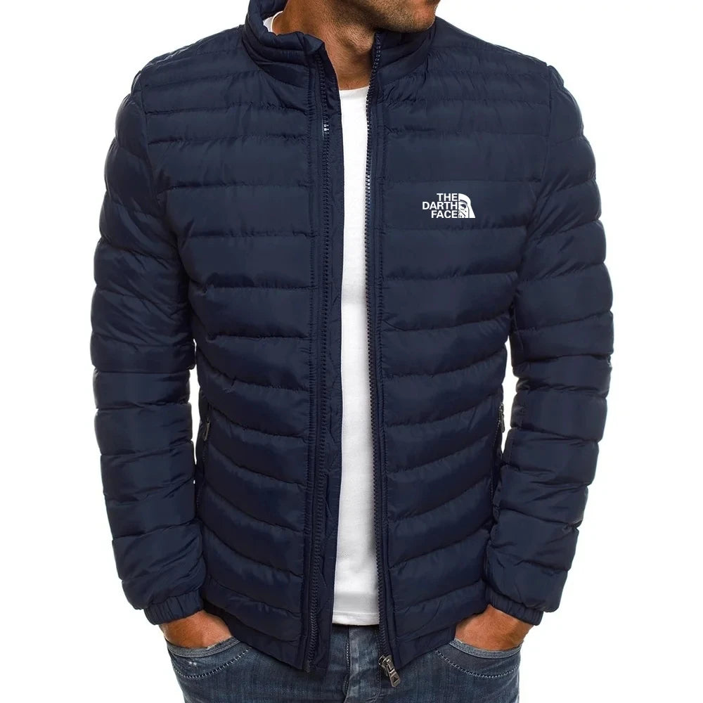 2024 Autumn/Winter Men's Stand up Collar Zipper Warm Shopping Fashion Leisure Brand Business Slimming Fishing Hot Selling Coat