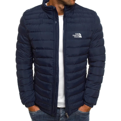 2024 Autumn/Winter Men's Stand up Collar Zipper Warm Shopping Fashion Leisure Brand Business Slimming Fishing Hot Selling Coat