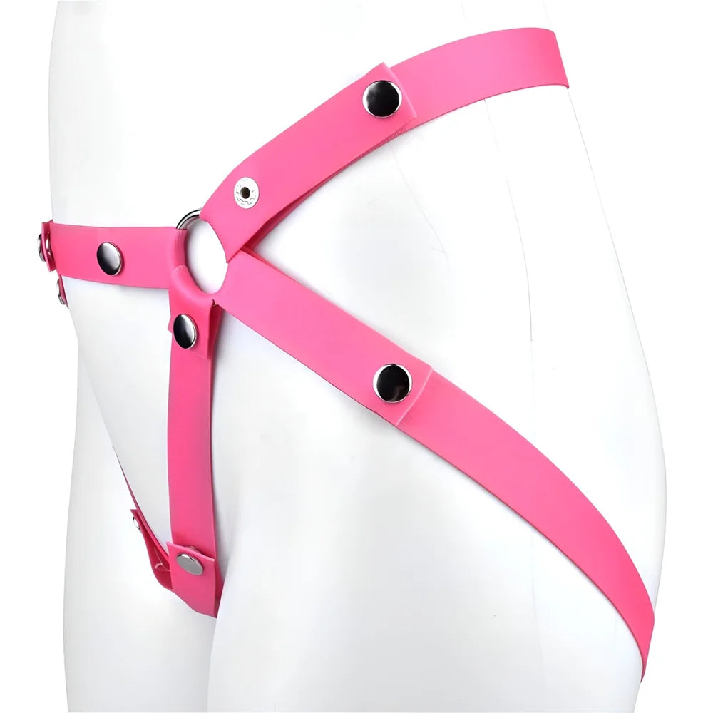 ANOSX Multi Style Elastic Band Auxiliary Chastity Belt For Male Chastity Cage Lock Underwear Harness Scrotum Ring Sex Toys Men